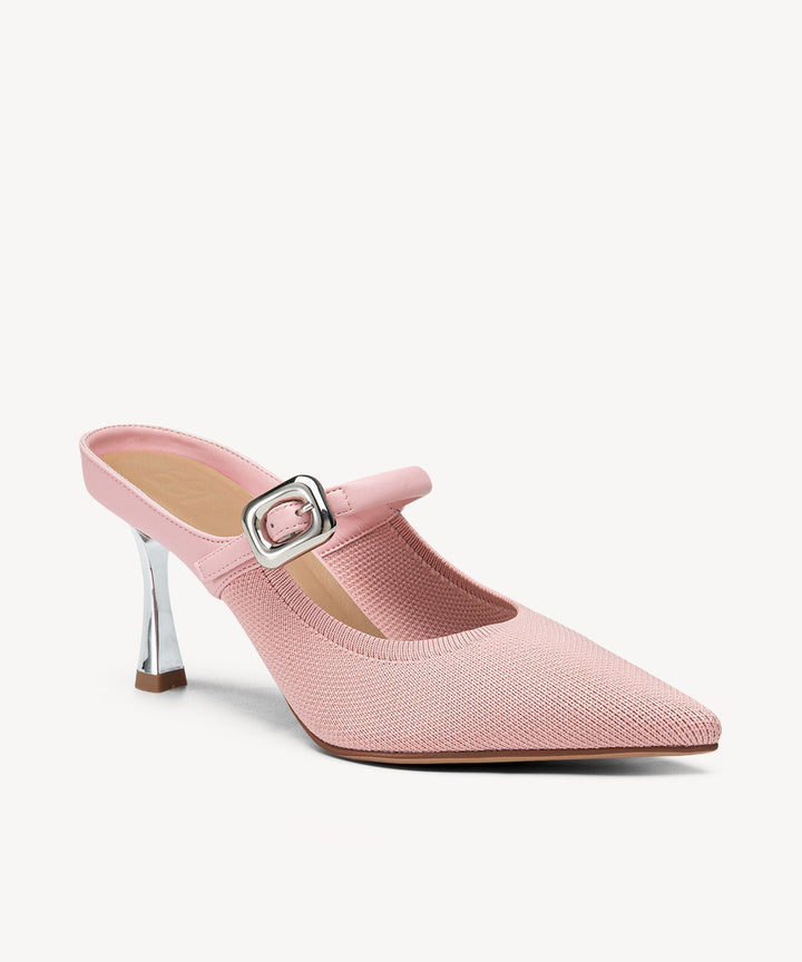 Julie – Sleek Pointed Toe Women’s Heeled Mules