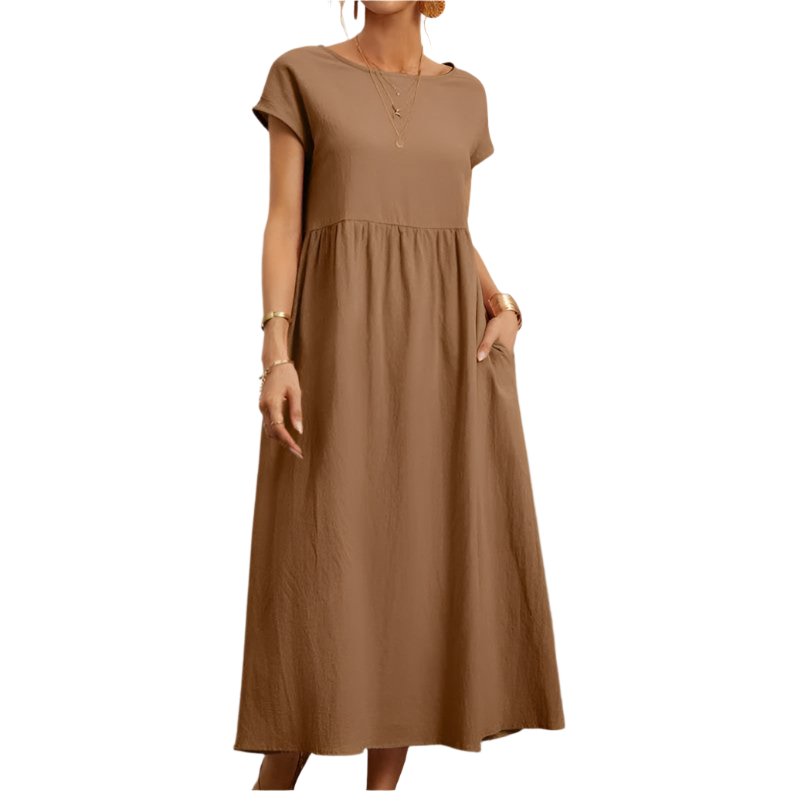 Camillia – Lightweight Soft Cotton Women’s Dress with Pockets