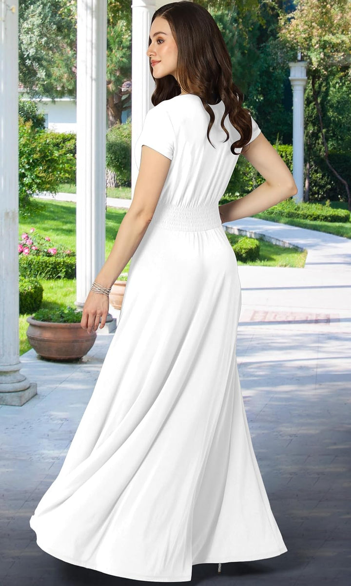 Maude – Quick-Dry Women’s V-Neck Midi Dress