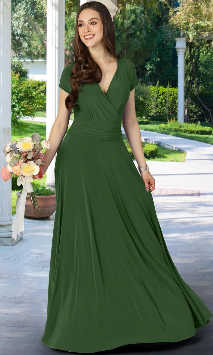 Maude – Quick-Dry Women’s V-Neck Midi Dress