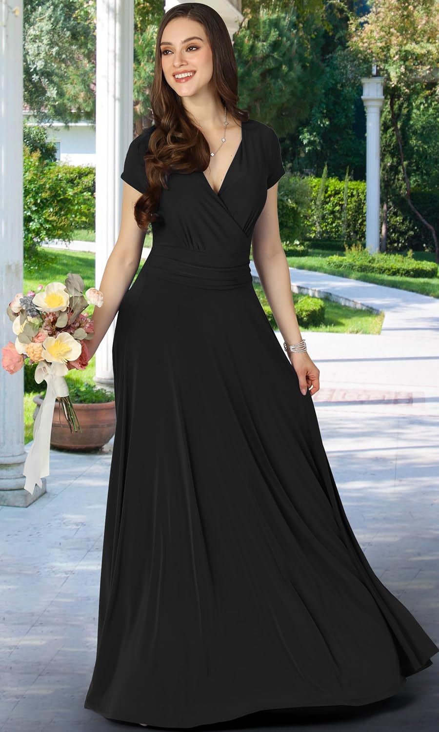 Maude – Quick-Dry Women’s V-Neck Midi Dress