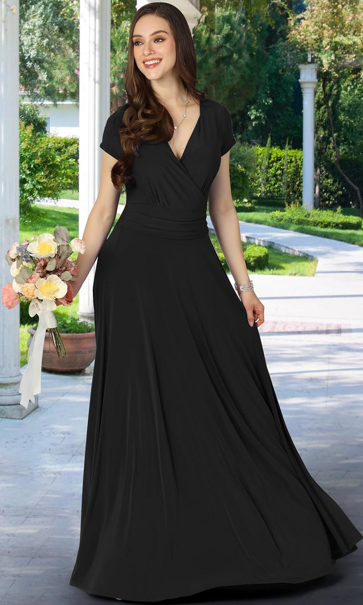 Maude – Quick-Dry Women’s V-Neck Midi Dress