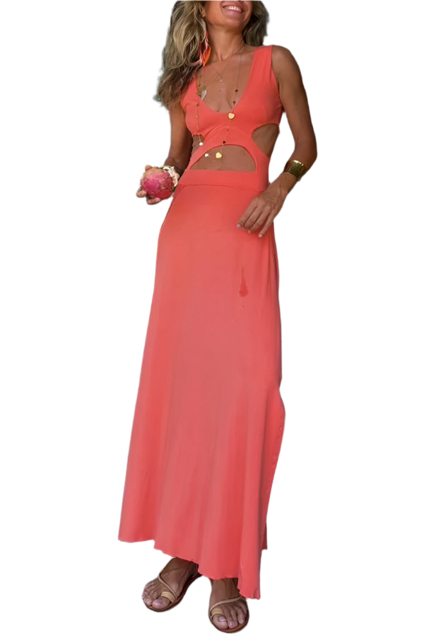 Jamie – Relaxed V-Neck Vacation Dress for Women