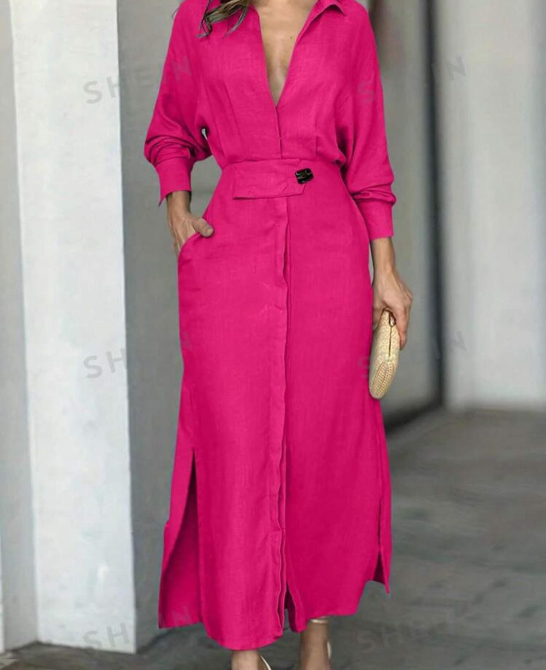 Sydney – Flowy Fit Women’s Casual Belted Dress