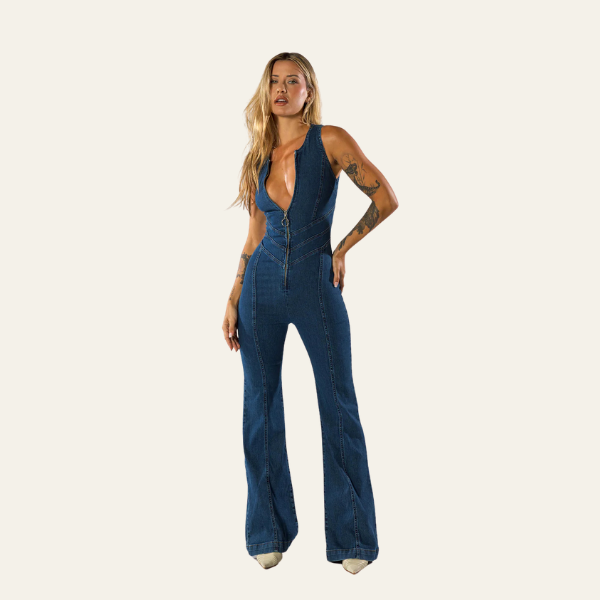 Bridget – Figure-Flattering Women’s Denim Jumpsuit