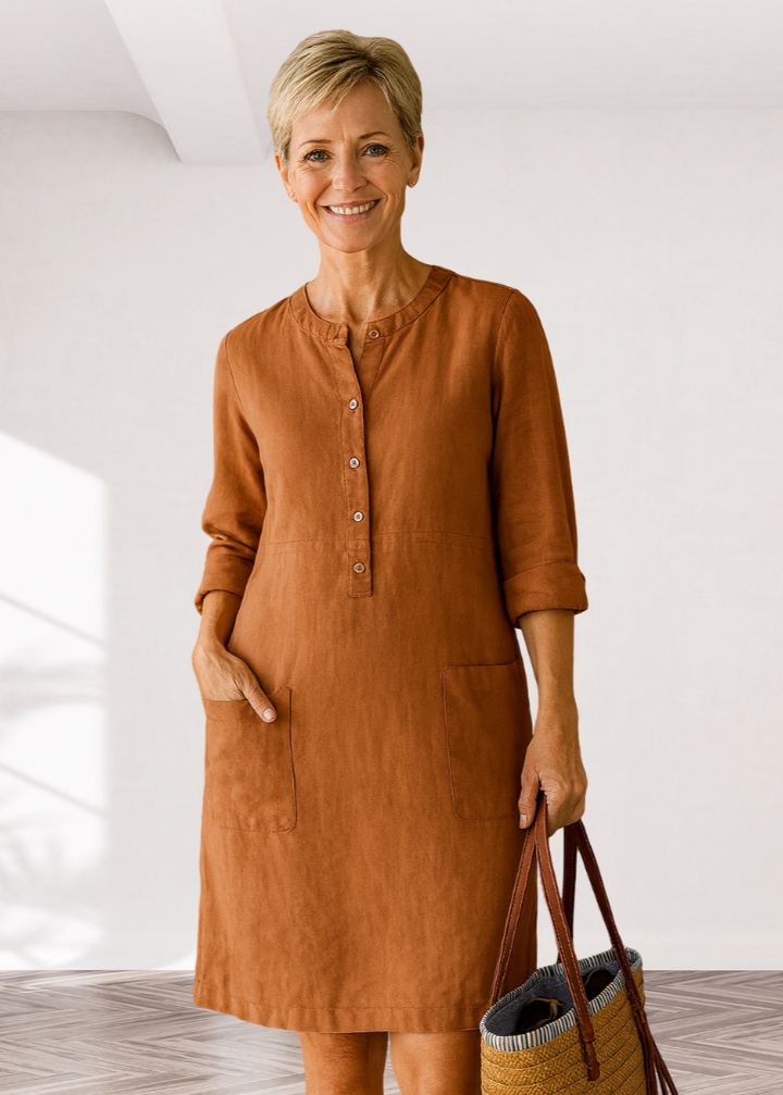 Beverly – Relaxed-Fit Women’s Button Dress