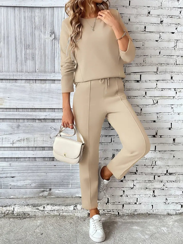 Gretchen – Women’s Cotton-Blend Two-Piece Loungewear Set