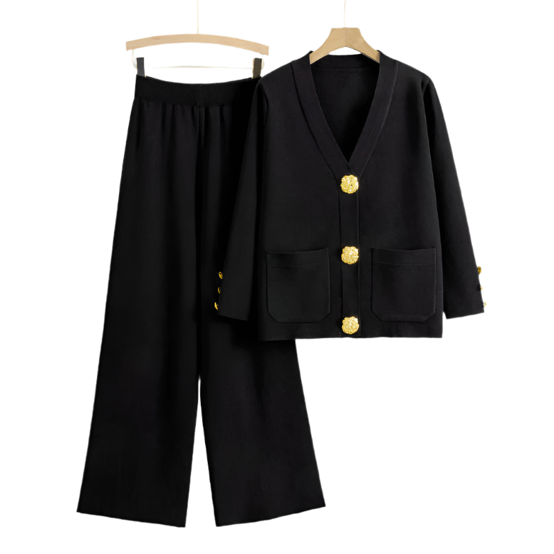 Elena – Knit Women’s Sweater & Wide-Leg Lounge Set