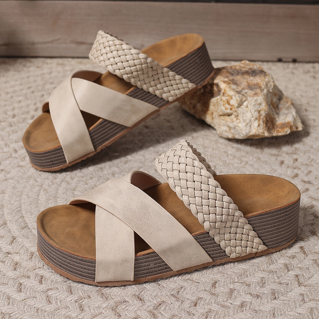 Genevieve – Women’s Leather Comfort Sandals with Support