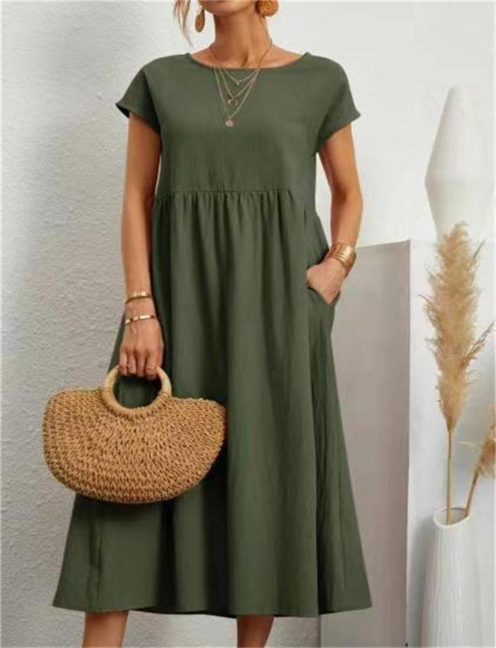 Camillia – Lightweight Soft Cotton Women’s Dress with Pockets
