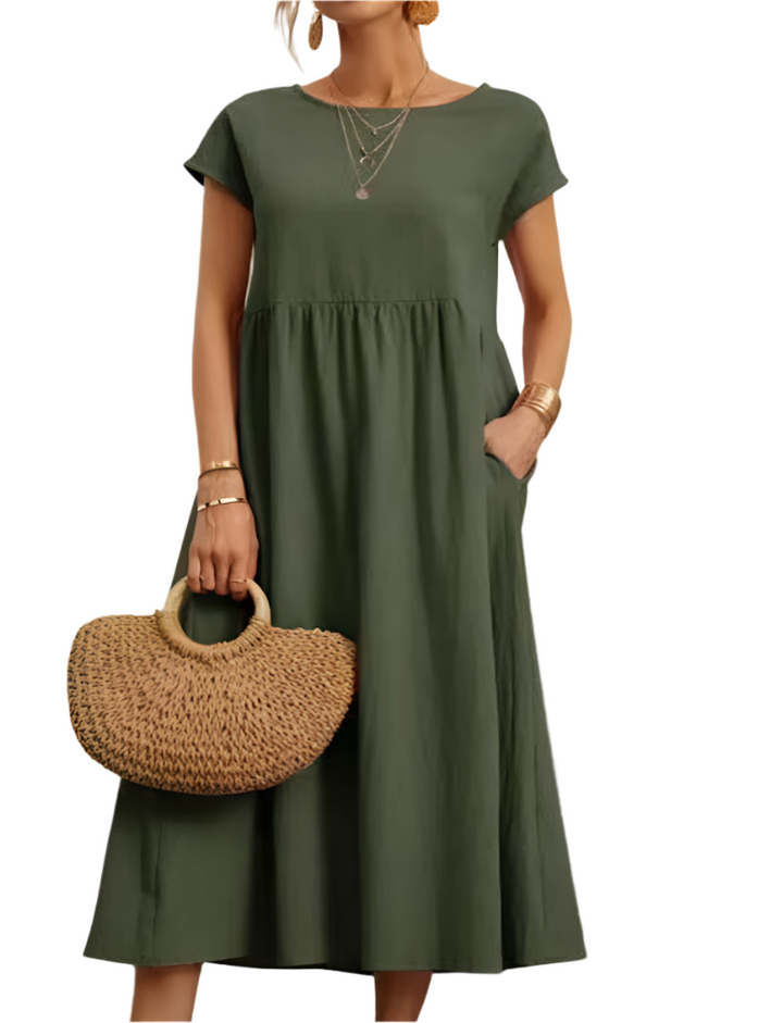 Camillia – Lightweight Soft Cotton Women’s Dress with Pockets