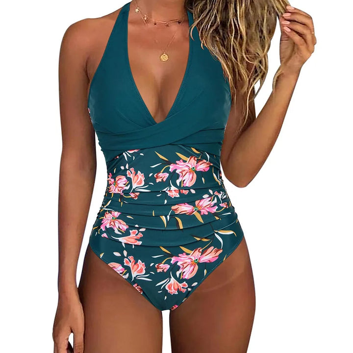 Scarlett – Women’s Elegant V-Neck Shaping Swimsuit