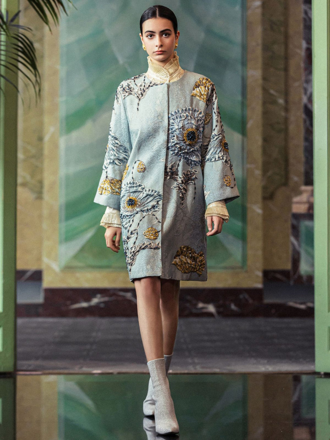 Luciana – Handcrafted 3D Floral Beaded Women’s Jacket