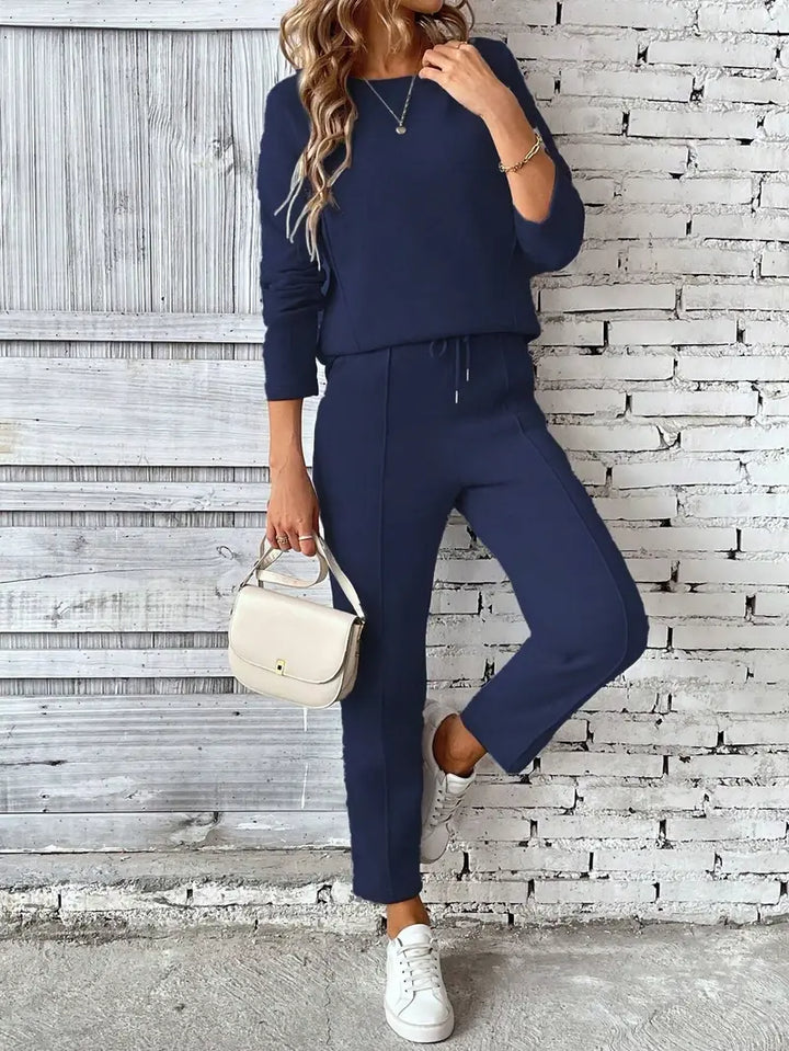 Gretchen – Women’s Cotton-Blend Two-Piece Loungewear Set