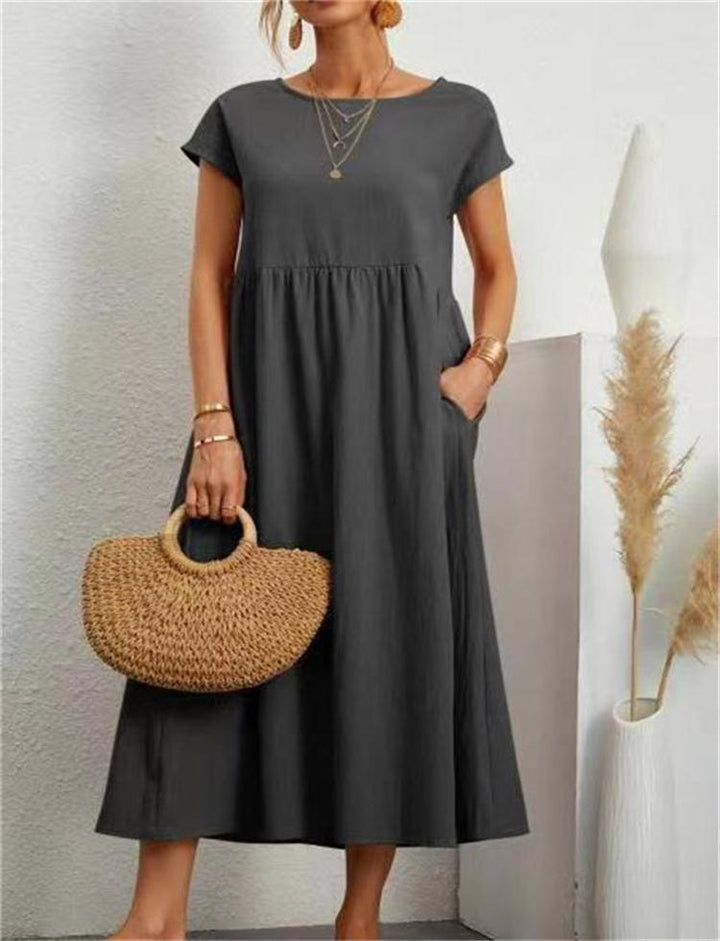 Camillia – Lightweight Soft Cotton Women’s Dress with Pockets