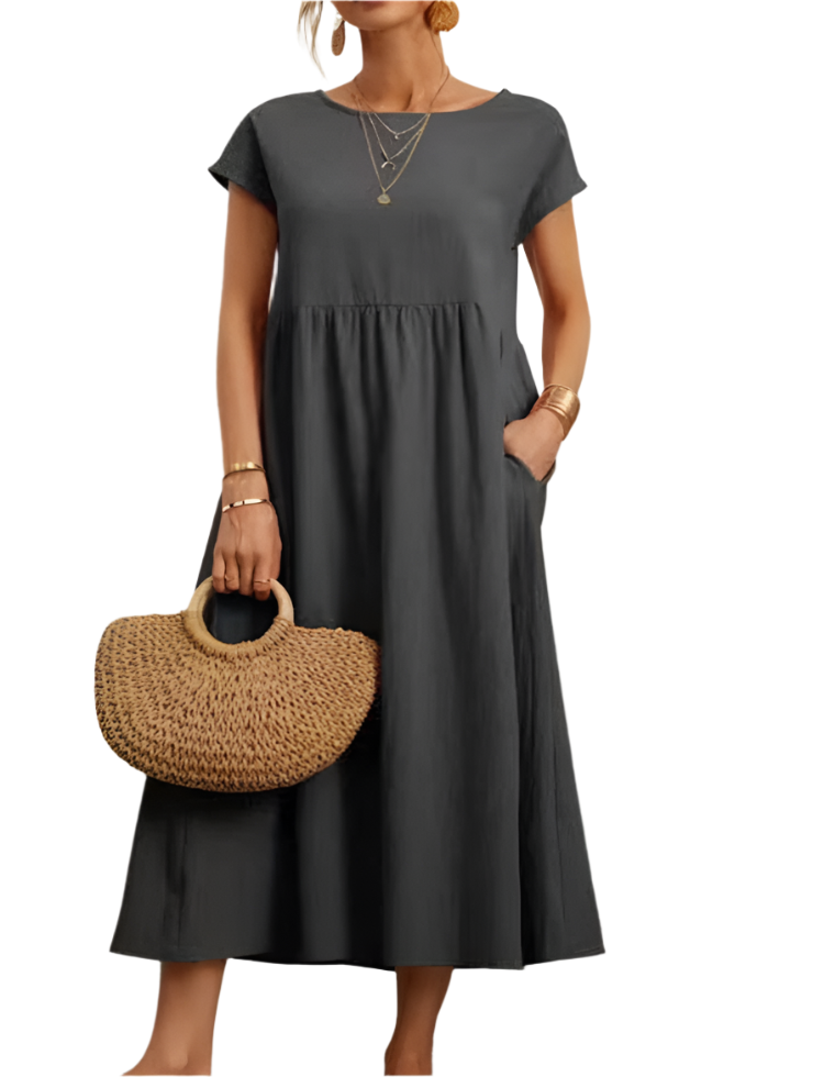 Camillia – Lightweight Soft Cotton Women’s Dress with Pockets