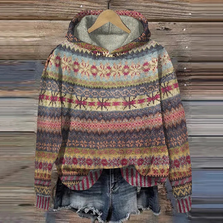 Isabella – Cozy Ethnic-Pattern Women’s Hoodie