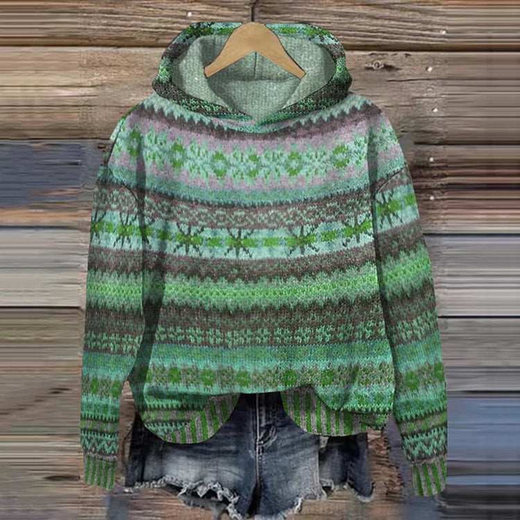Isabella – Cozy Ethnic-Pattern Women’s Hoodie