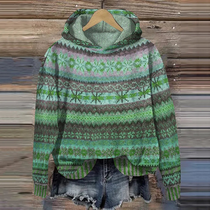 Isabella – Cozy Ethnic-Pattern Women’s Hoodie