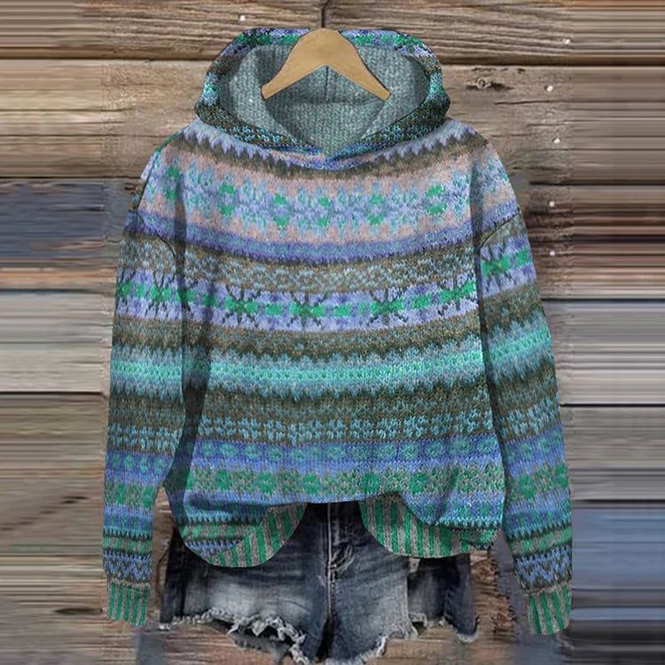 Isabella – Cozy Ethnic-Pattern Women’s Hoodie