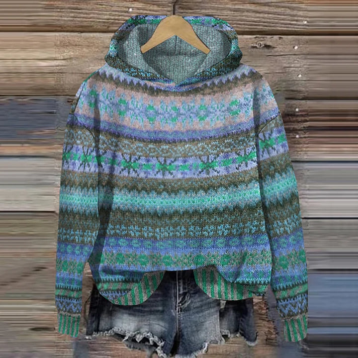 Isabella – Cozy Ethnic-Pattern Women’s Hoodie
