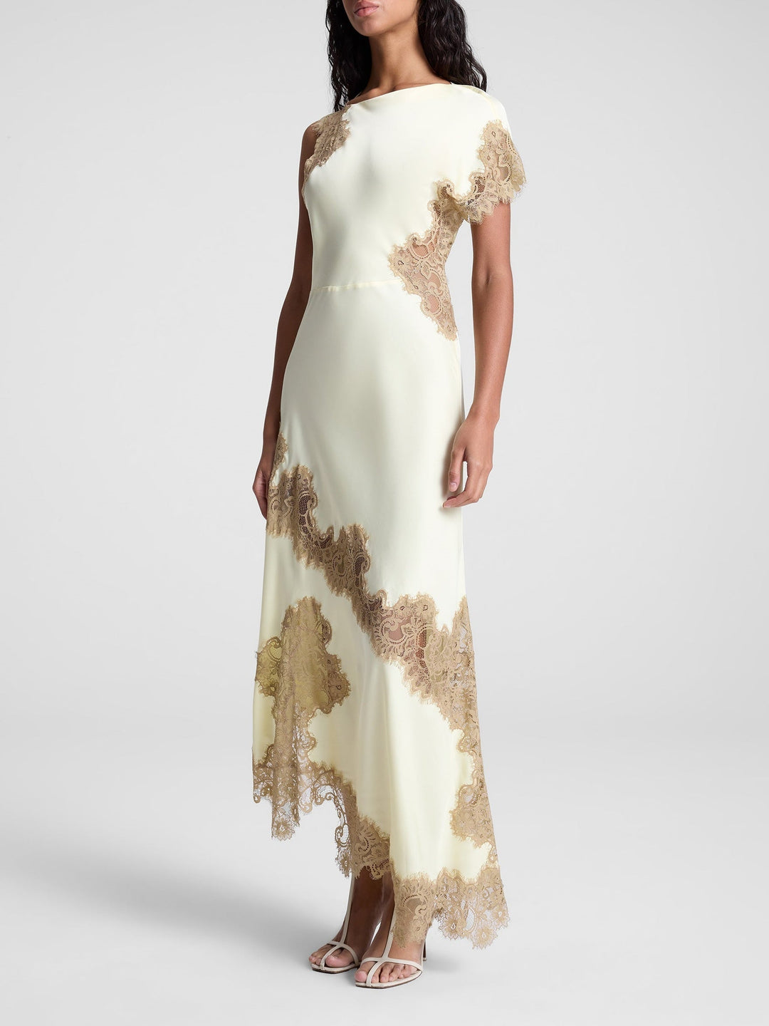 Julia – Bias-Cut Women’s Lace Evening Dress