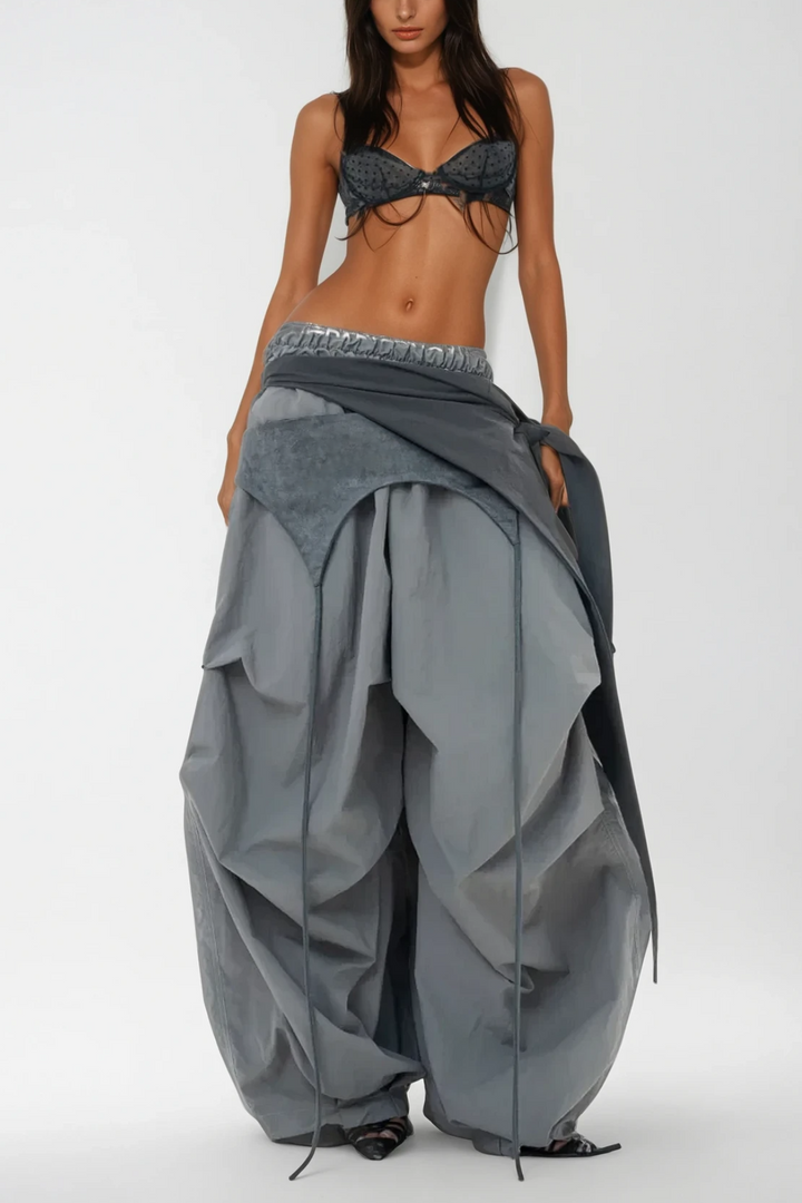 Callie – Women’s Asymmetric Deconstruct Wide-Leg Pants