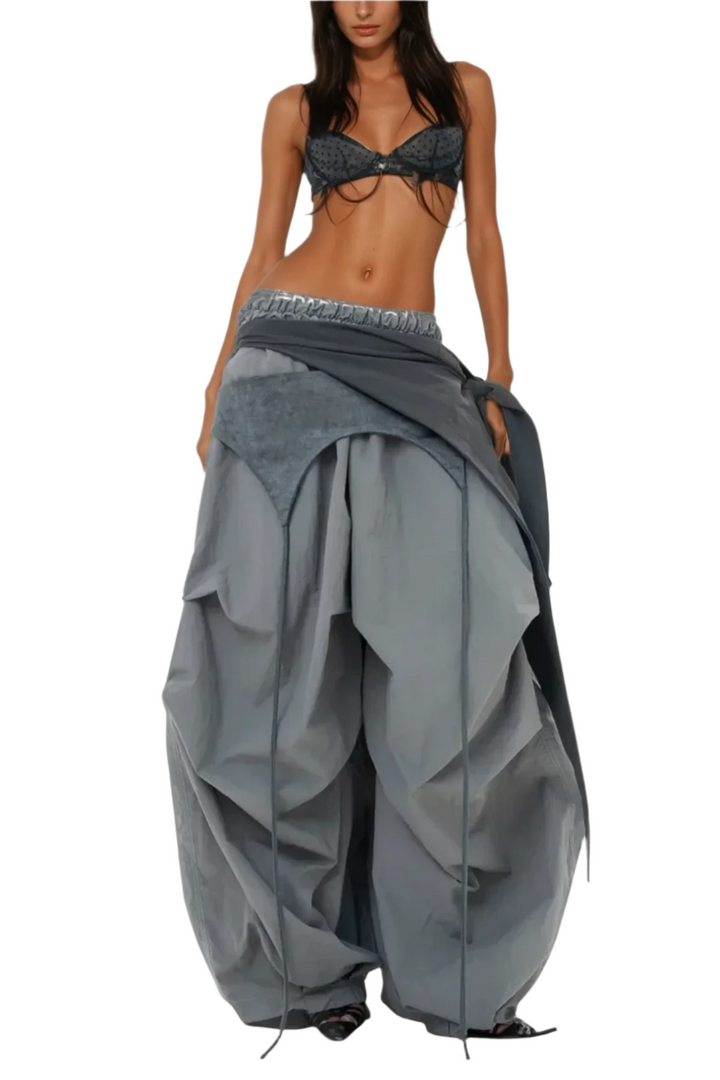 Callie – Women’s Asymmetric Deconstruct Wide-Leg Pants