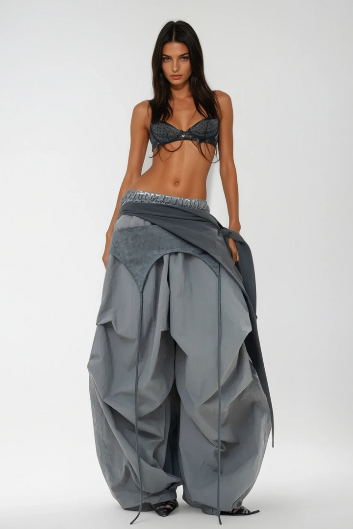 Callie – Women’s Asymmetric Deconstruct Wide-Leg Pants
