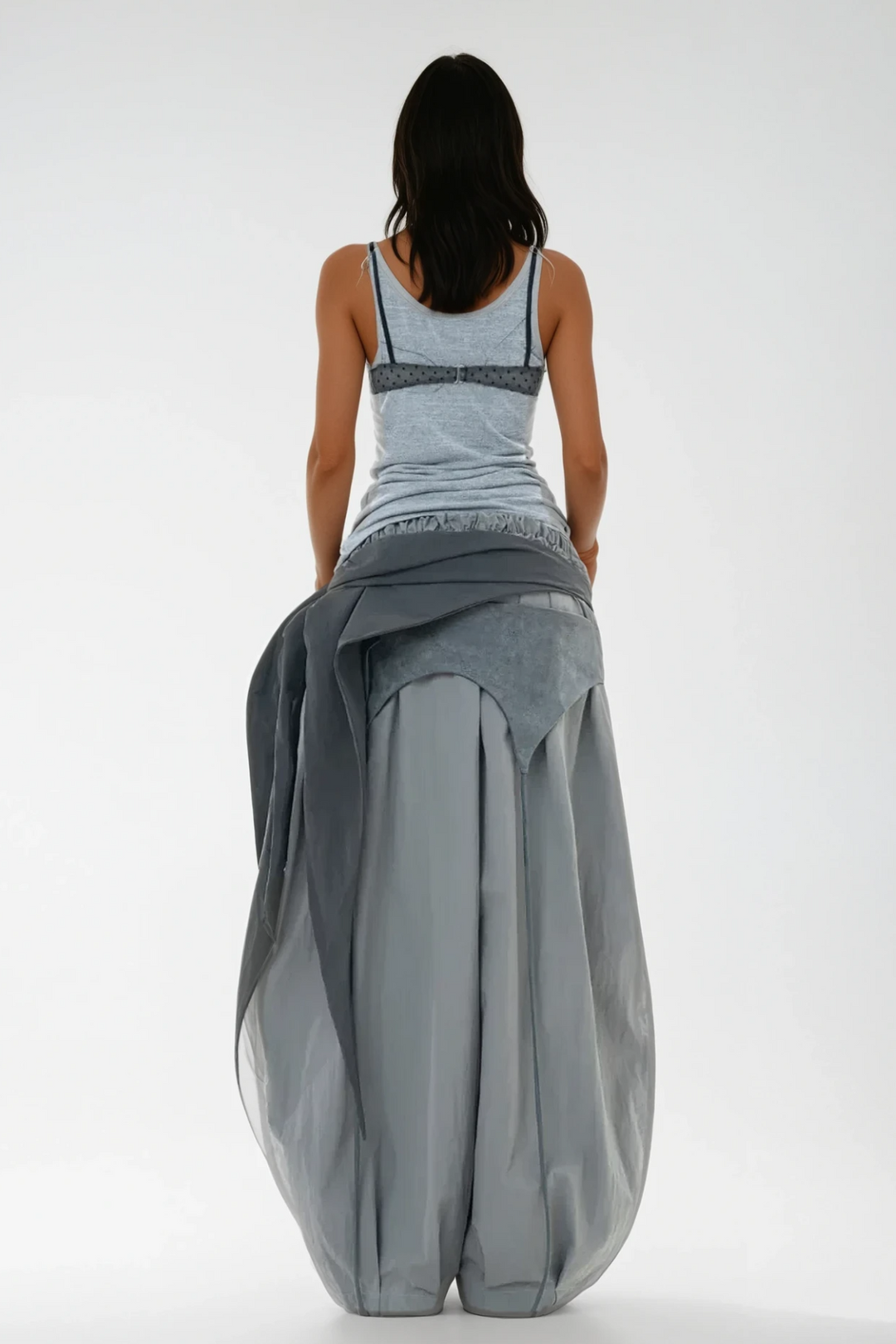 Callie – Women’s Asymmetric Deconstruct Wide-Leg Pants