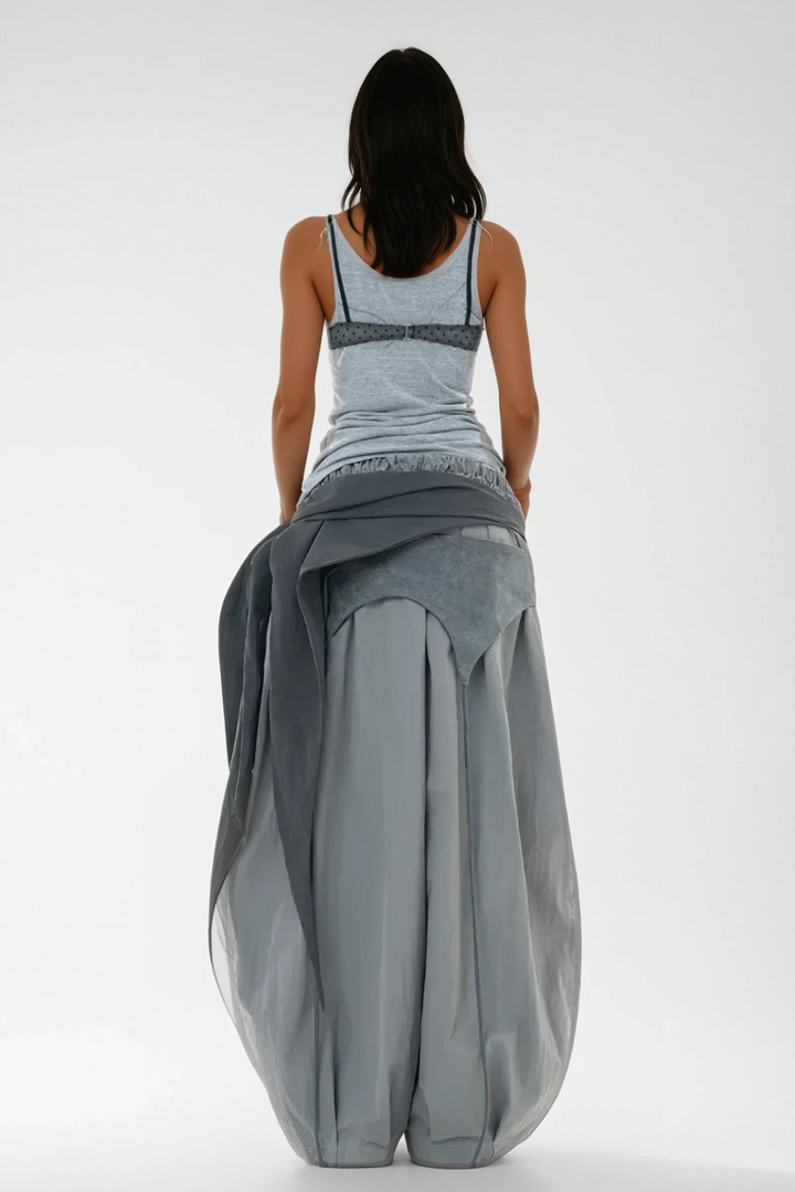 Callie – Women’s Asymmetric Deconstruct Wide-Leg Pants