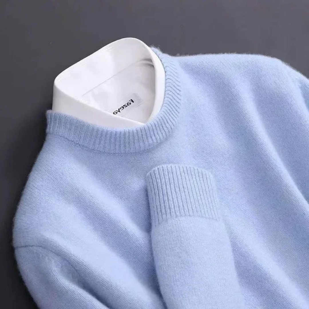Enrique – Luxurious Men’s Cashmere Crew Neck Sweater