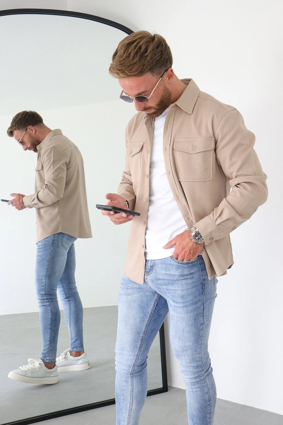 Leonardo – Men’s Relaxed-Fit Overshirt