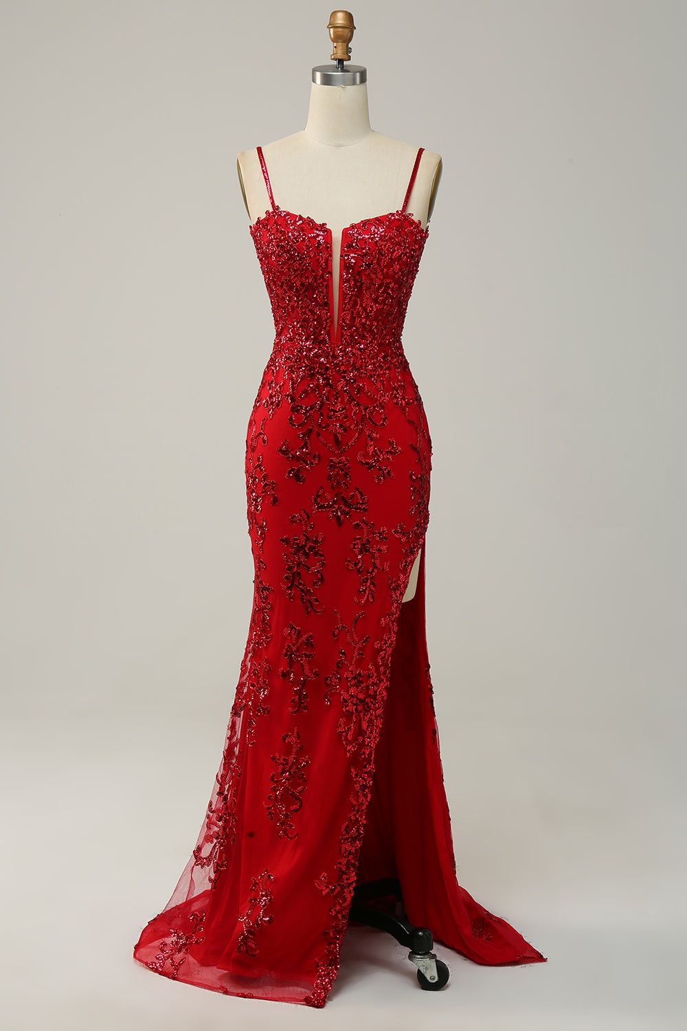 Celeste – Sequin-Curve Women’s Mermaid Gown with Front Split