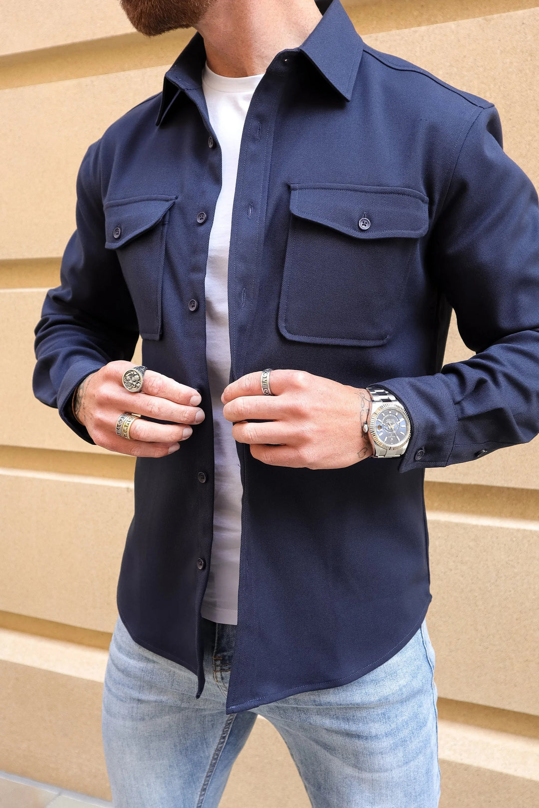 Leonardo – Men’s Relaxed-Fit Overshirt
