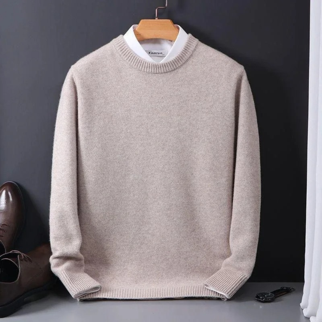Enrique – Luxurious Men’s Cashmere Crew Neck Sweater