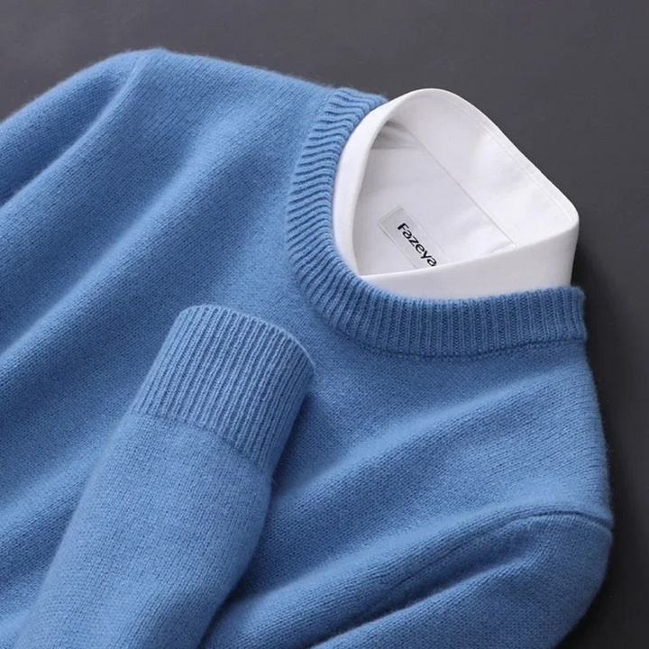 Enrique – Luxurious Men’s Cashmere Crew Neck Sweater