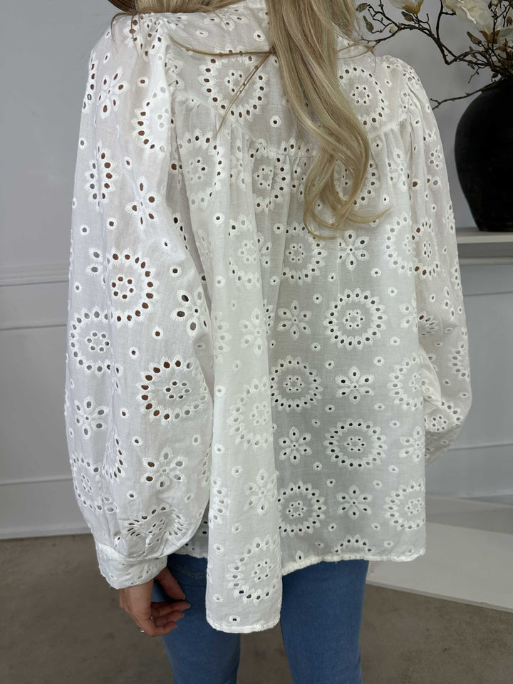Kiana – Cotton Broderie Anglaise Tunic for Women
