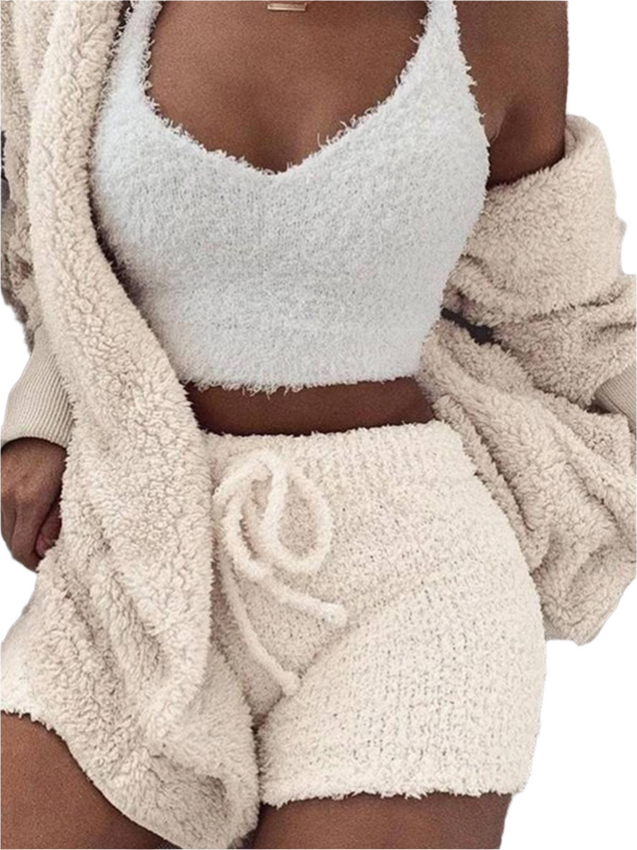 Kelley – 3-Piece Women’s Fleece Loungewear Set