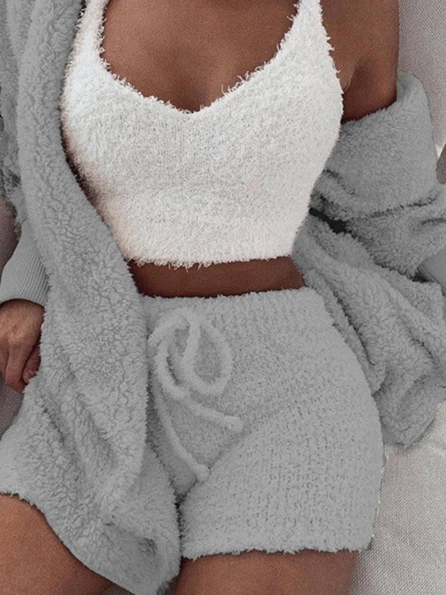 Kelley – 3-Piece Women’s Fleece Loungewear Set
