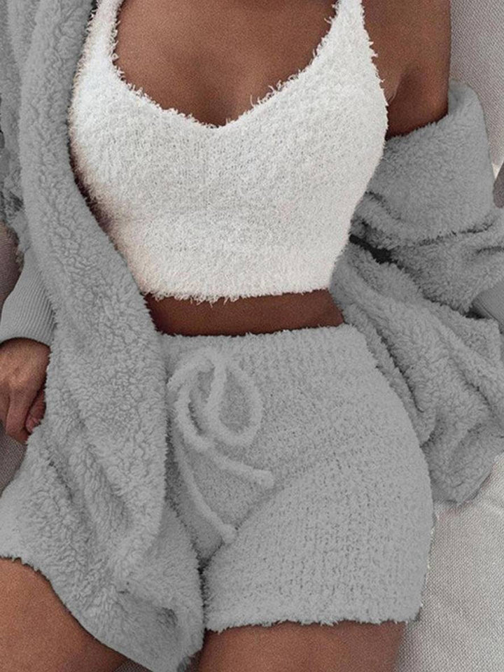 Kelley – 3-Piece Women’s Fleece Loungewear Set