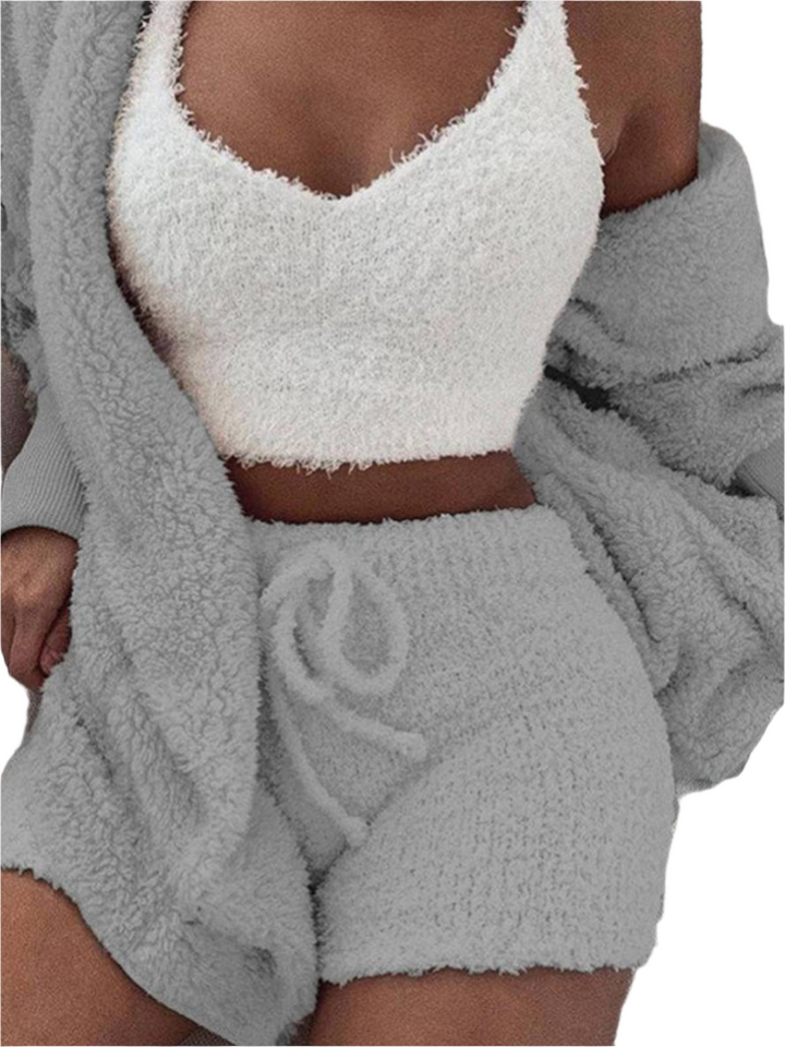 Kelley – 3-Piece Women’s Fleece Loungewear Set