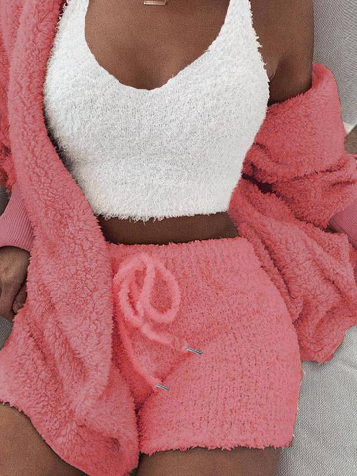 Kelley – 3-Piece Women’s Fleece Loungewear Set