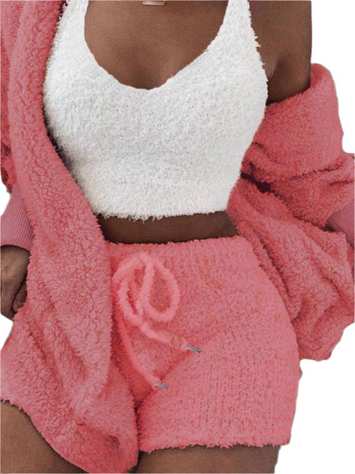 Kelley – 3-Piece Women’s Fleece Loungewear Set
