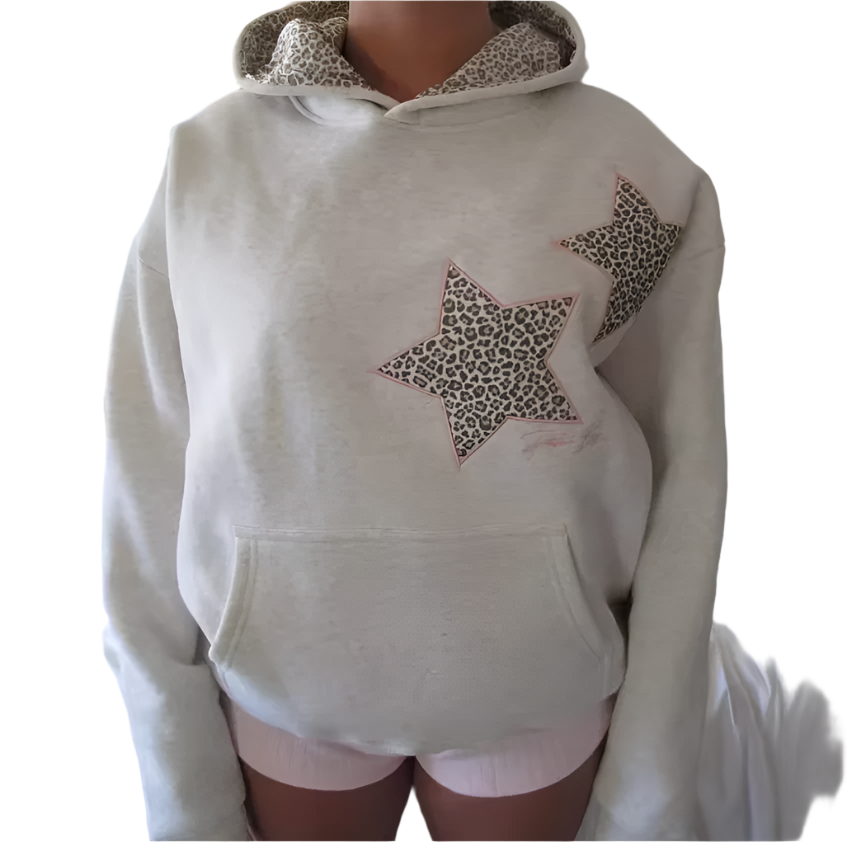 Suzy – Leopard Star Luxe Women’s Hoodie