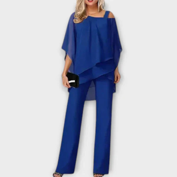 Andrea – Layered Chiffon Women’s Pant Set