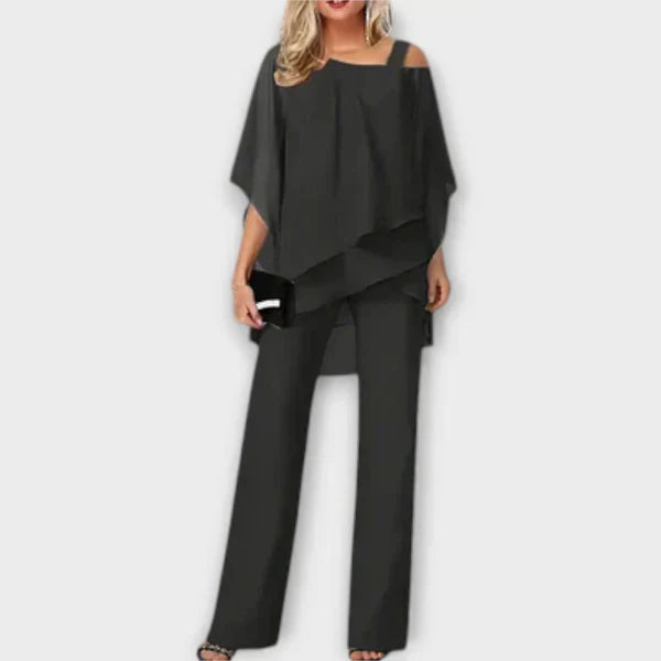 Andrea – Layered Chiffon Women’s Pant Set
