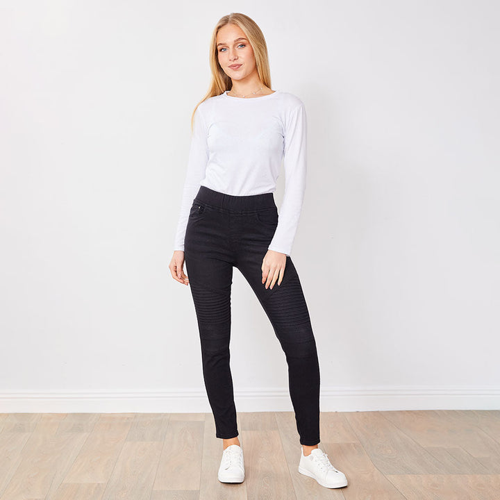 Raven – Women’s Black Biker Jeans