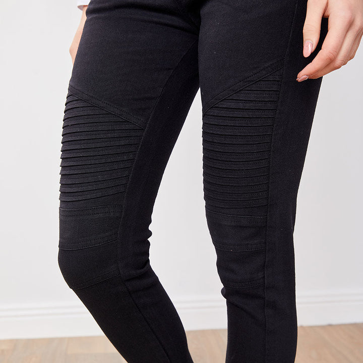 Raven – Women’s Black Biker Jeans