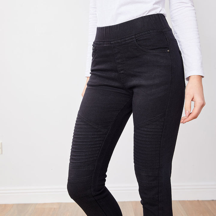 Raven – Women’s Black Biker Jeans